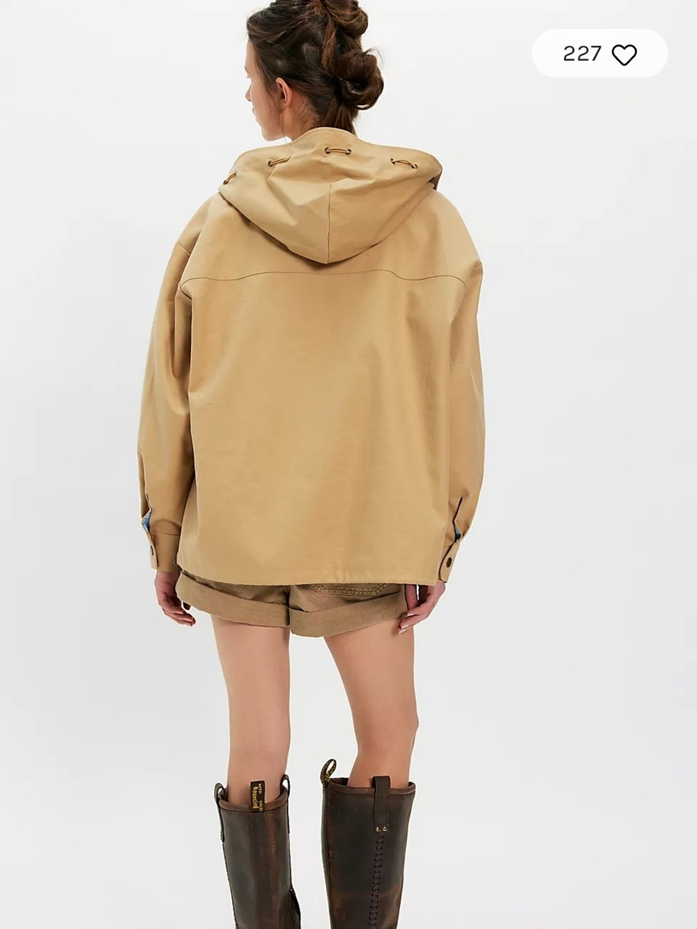 MOTHER Tan Hooded Utility Jacket - Picture 2 of 13